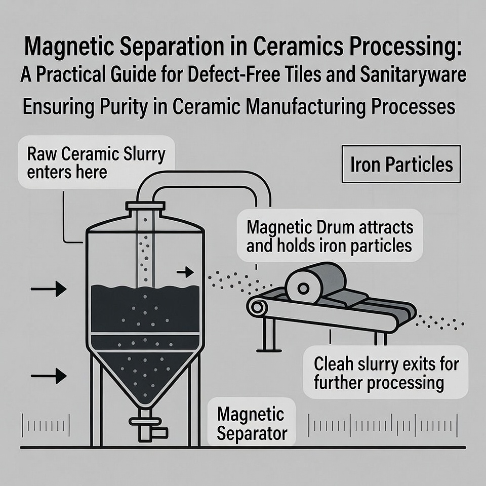 Magnetic Separation in Ceramics Processing