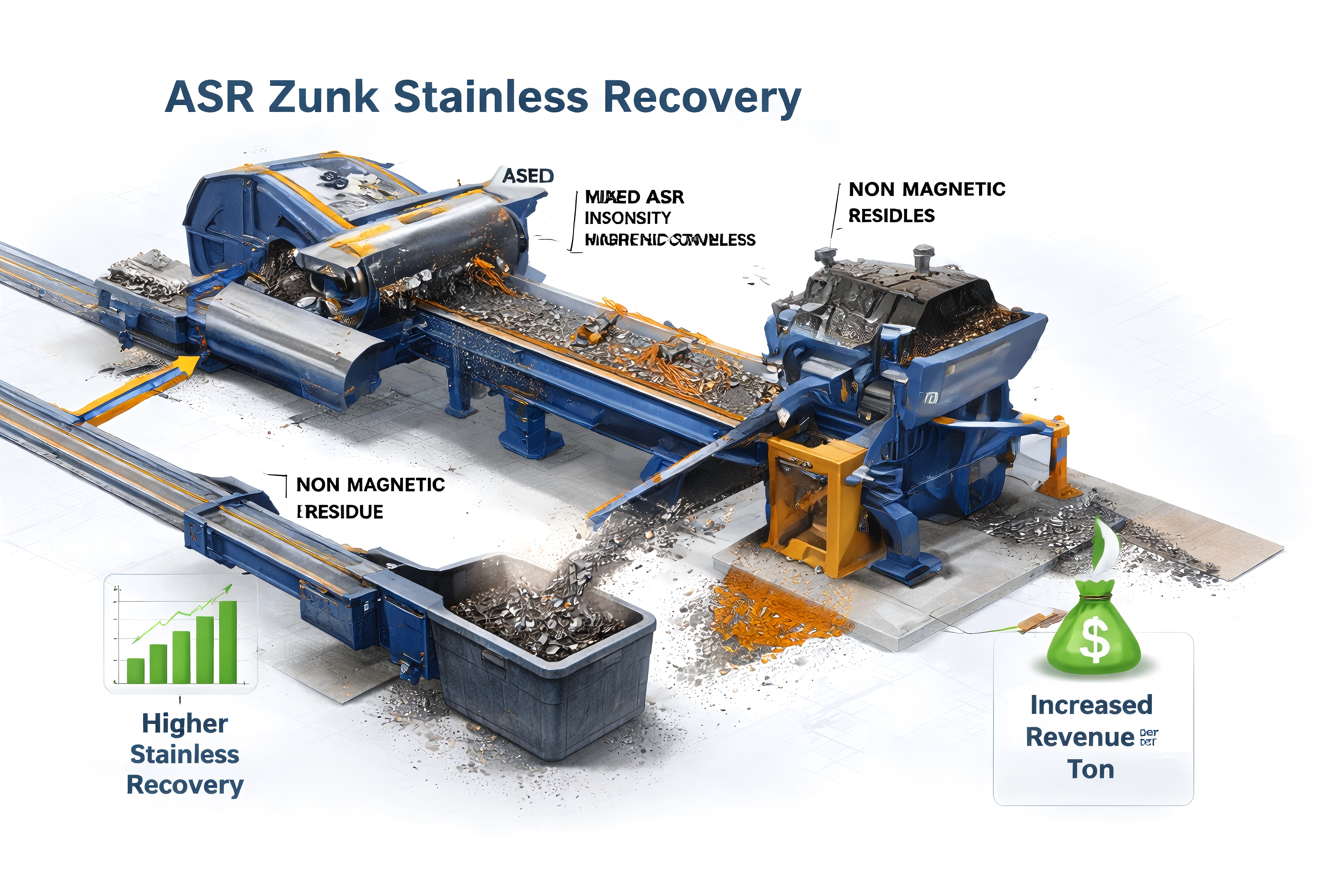 Integration Of Powder And Permanent Magnetic Separators In Recycling Line