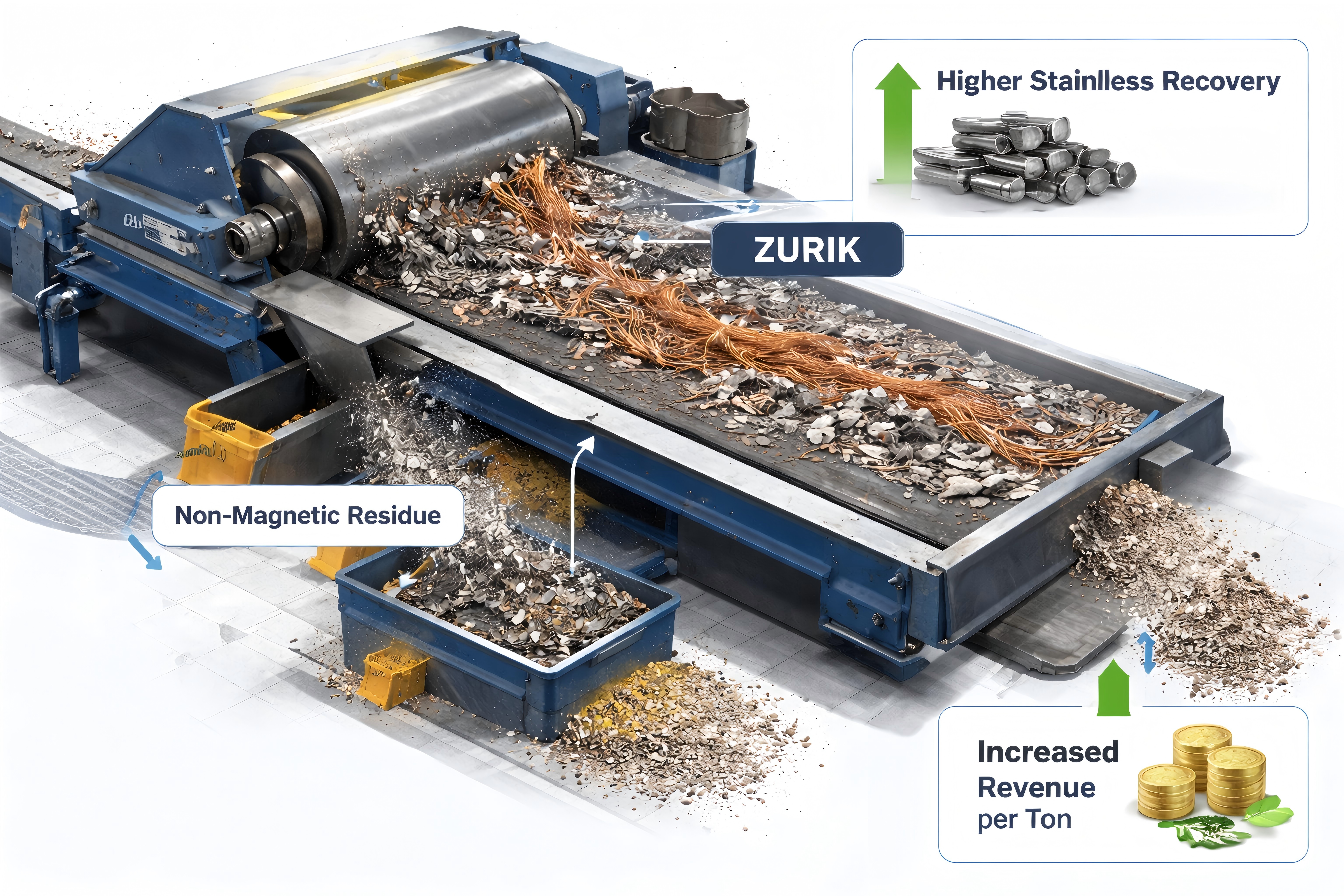 ASR Zurik Stainless Recovery With High Intensity Conveyor