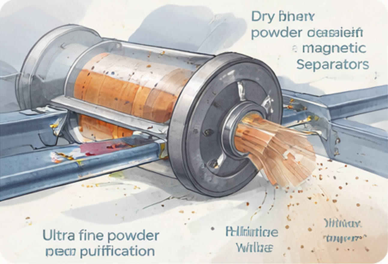 High Intensity Magnetic Separator Capturing Fine Contaminants