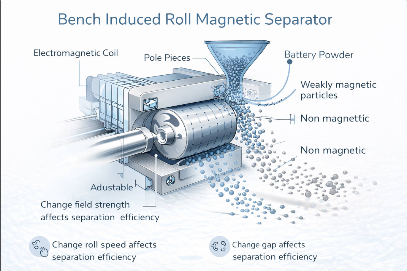 Induced Roll Magnetic Separator Cutaway