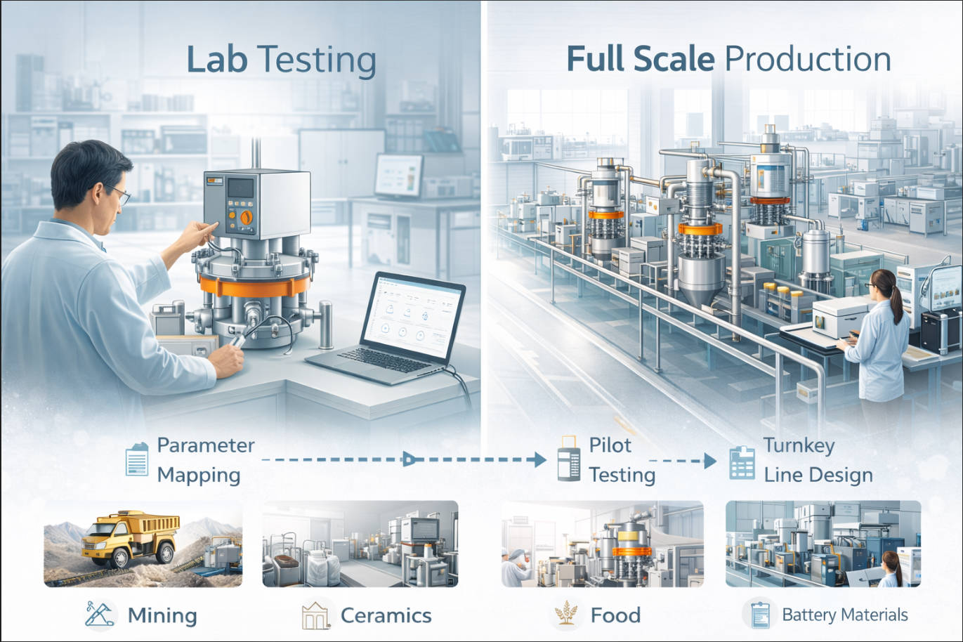 From Lab Separator To Industrial Line