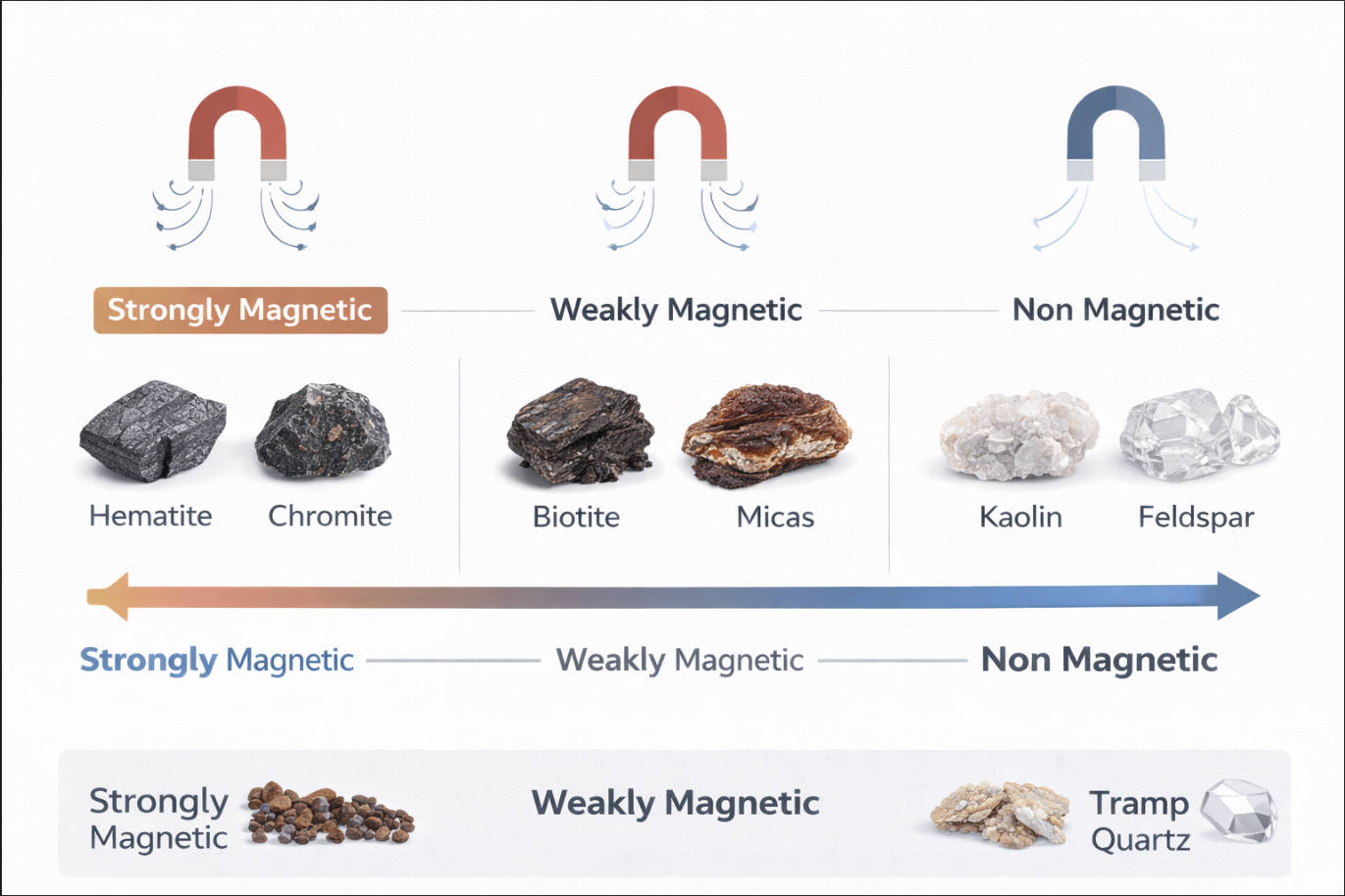 Magnetic Properties Of Ceramic Minerals Diagram