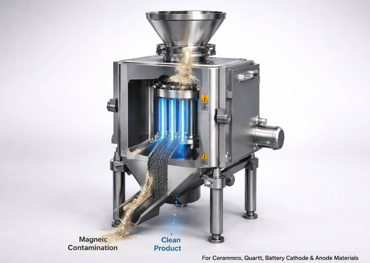 High Intensity Powder Magnetic Separator For Industrial Powders