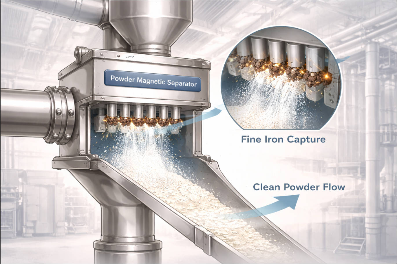 Powder Magnetic Separator In Action