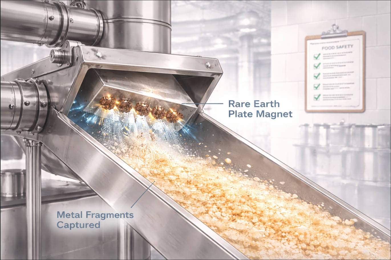 Permanent Magnetic Separator In Food Plant