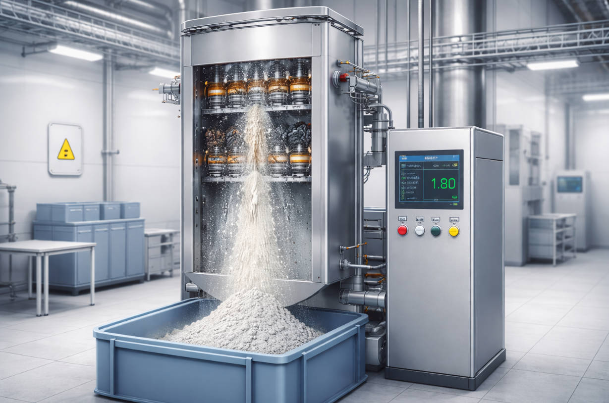 Powder Electromagnetic Separator In Operation