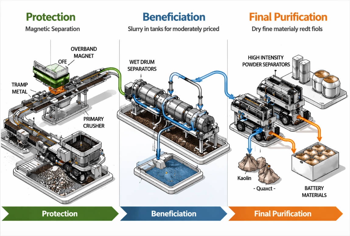 Magnetic Separation Plant Flow Diagram (2)