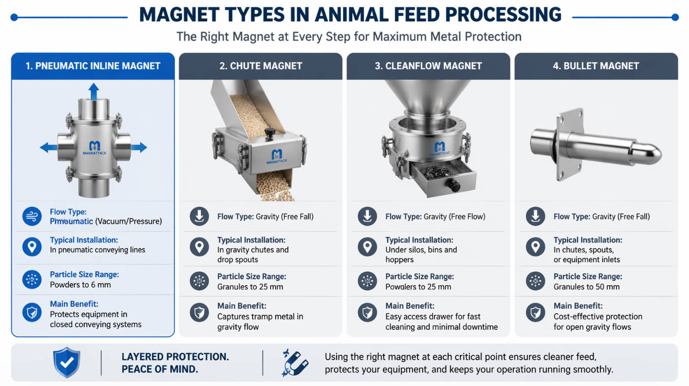 Comparison Of Magnet Types For Animal Feed