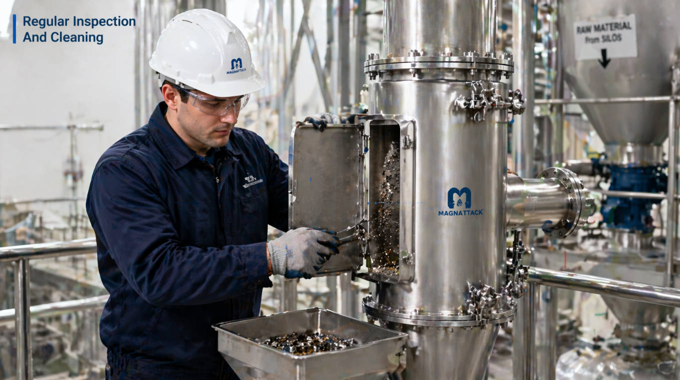 Maintenance And Cleaning Of Pneumatic Inline Magnets