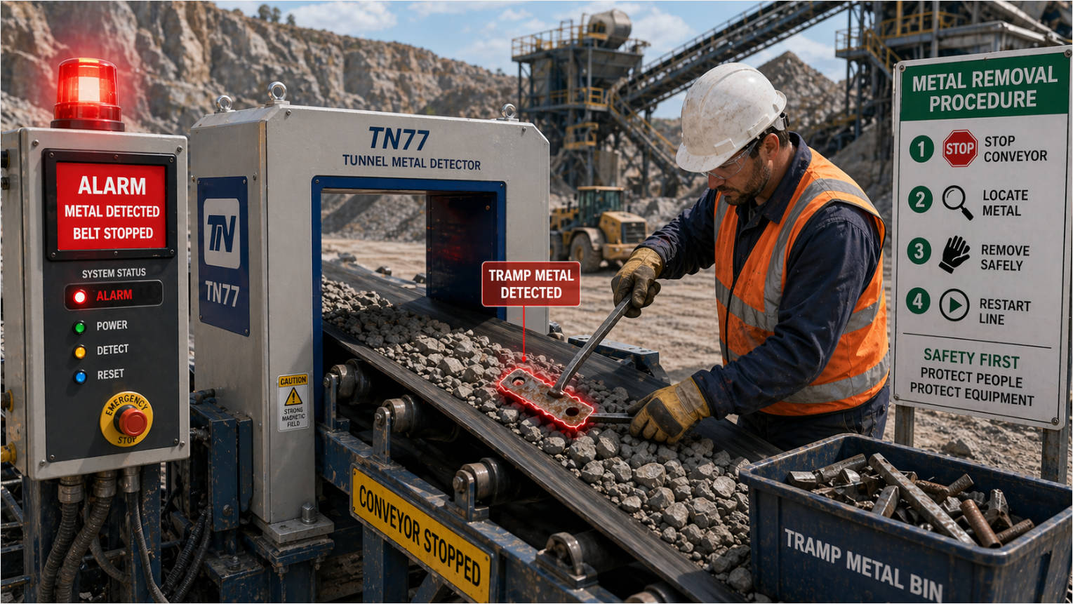 Operator Response To Metal Detector Alarm