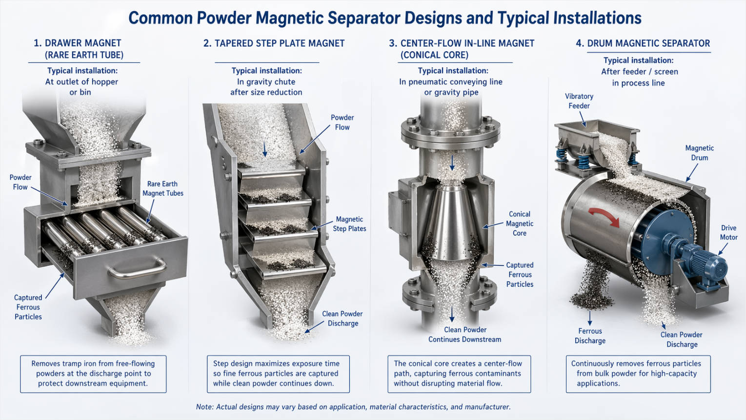 Powder Magnetic Separator Designs Explained