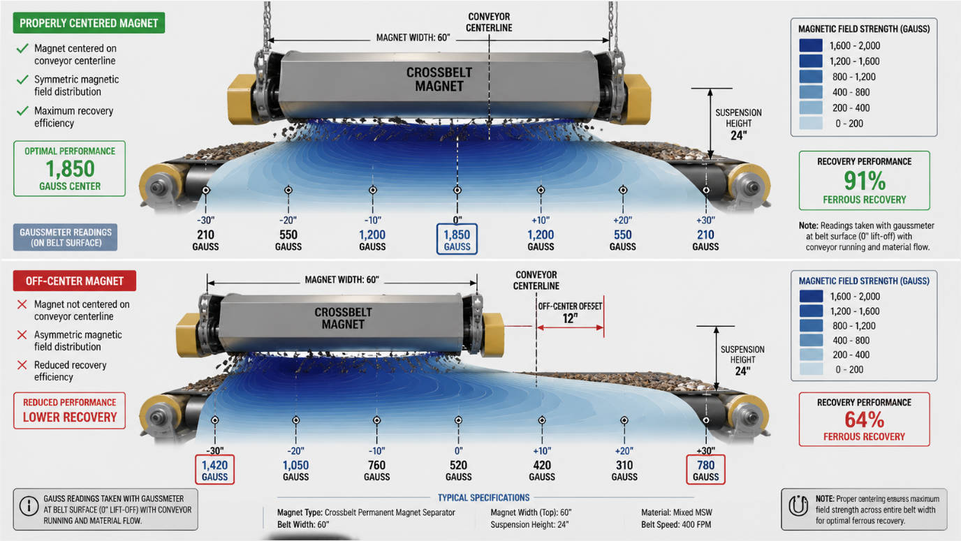 Centerline Alignment and Magnetic Field Distribution
