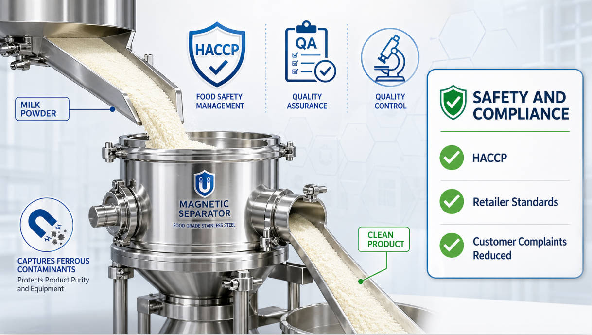 Food Safety With Magnetic Separation