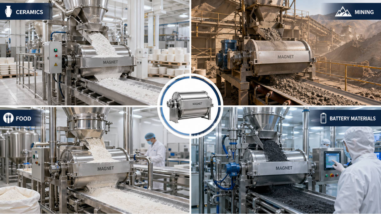 Multi Industry Powder Magnetic Separator Applications