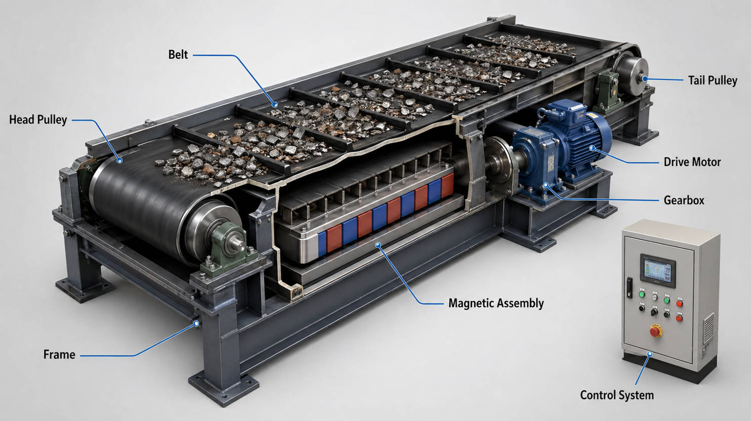 Magnetic Belt Conveyor Key Components