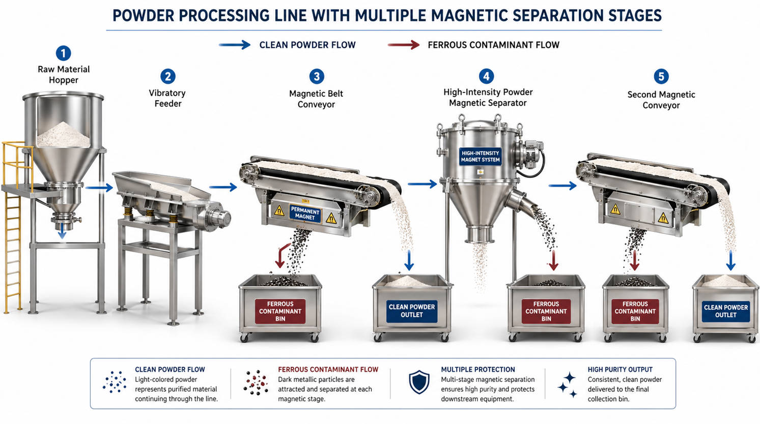 Powder Magnetic Separation Production Line