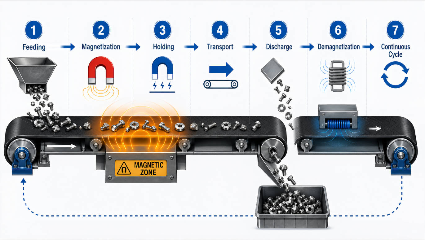 Magnetic Conveyor Process Flow