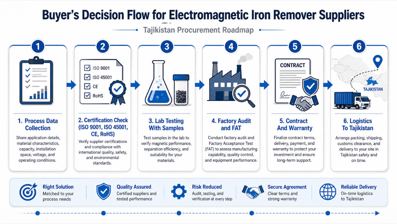 Electromagnetic Iron Remover Buyer Selection Flow