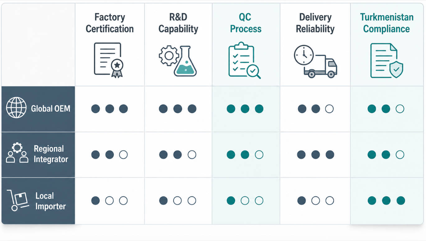 Supplier Evaluation Criteria Matrix