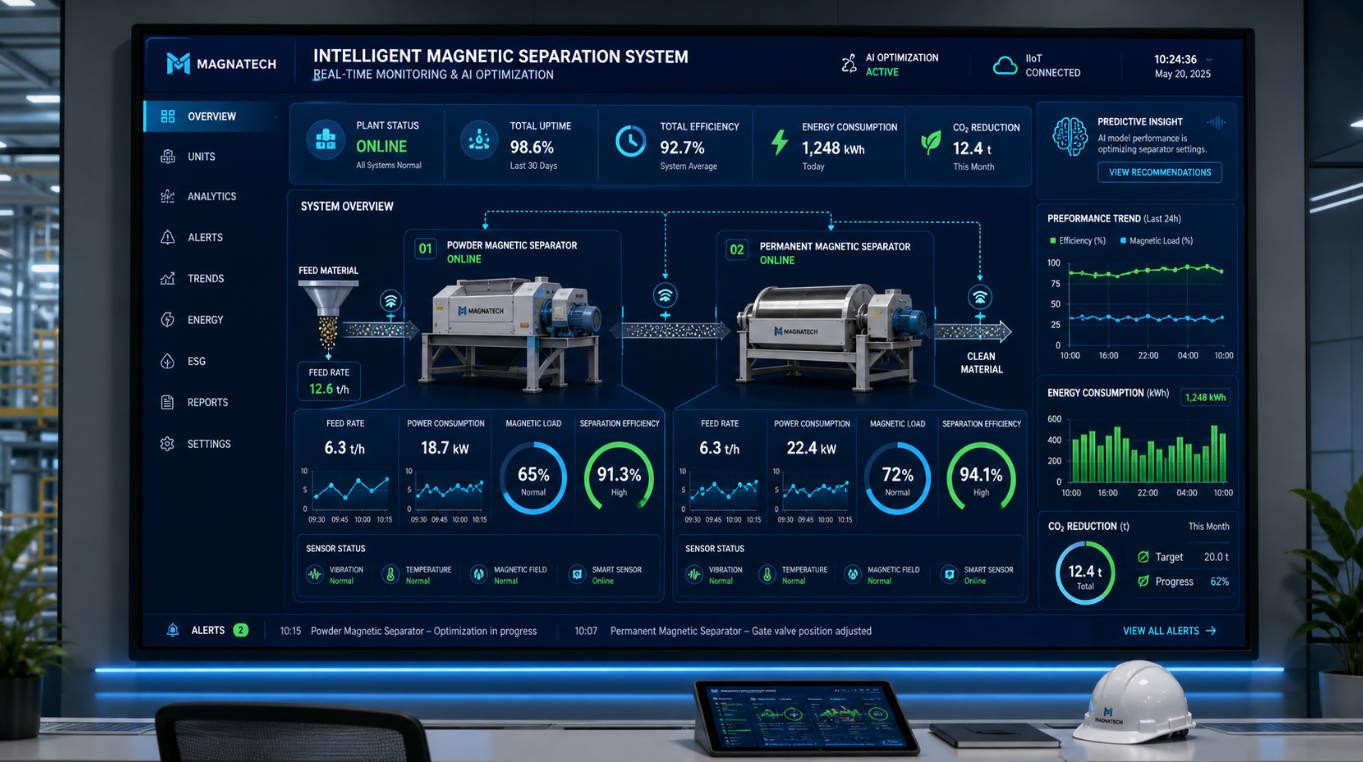 Intelligent Magnetic Separation Control Dashboard