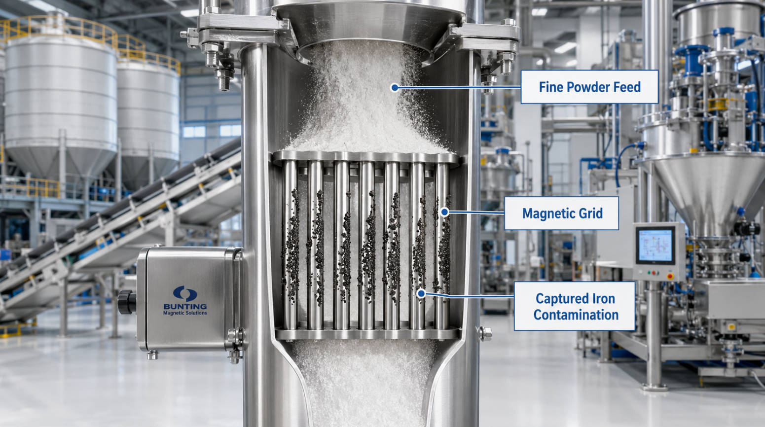 Powder Magnetic Separator For Fine Powders