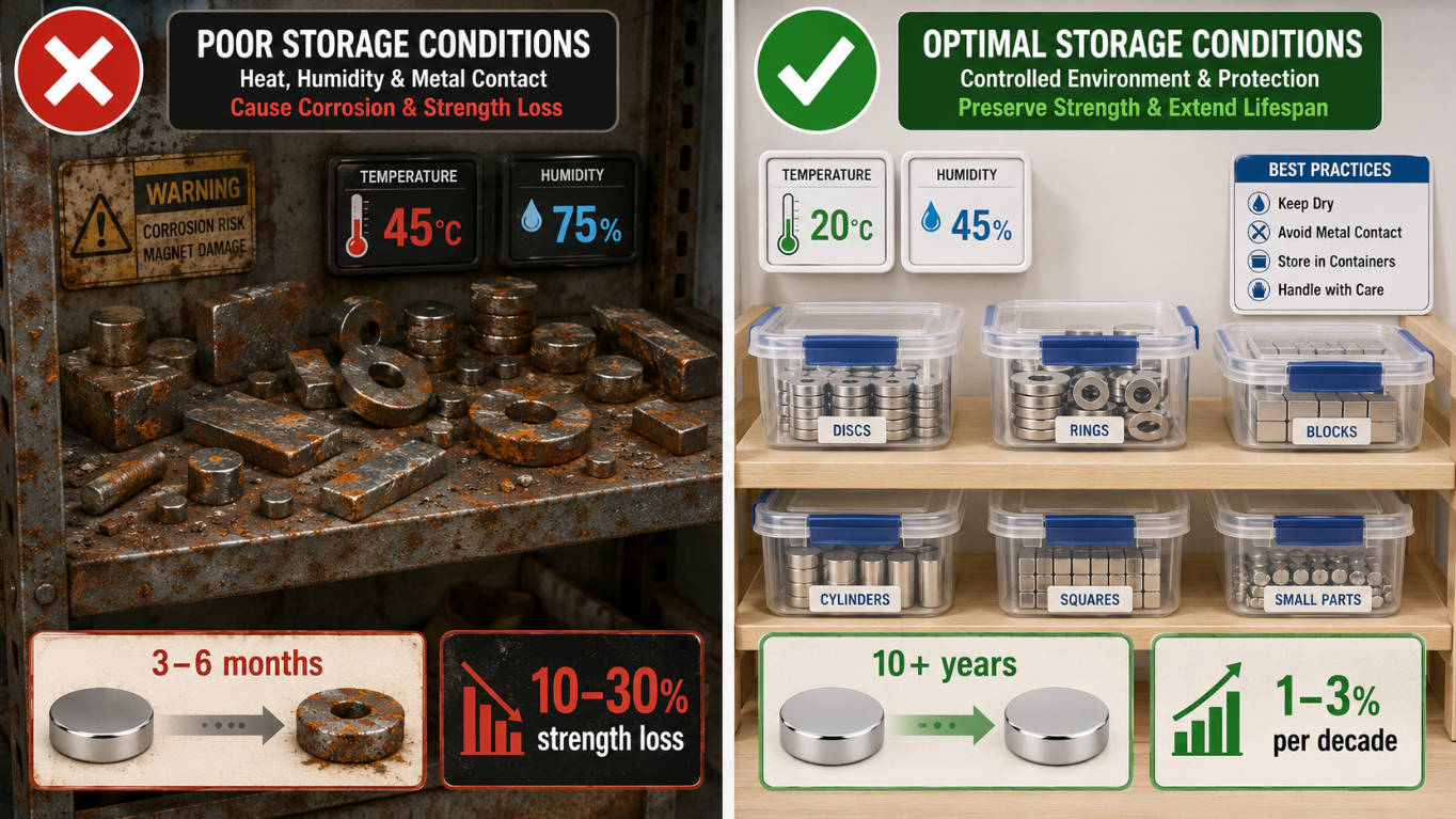 Magnet Storage Environmental Control Comparison