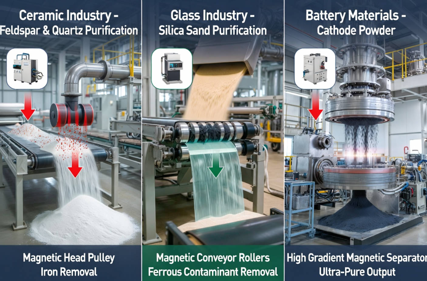 Magnetic Separation Applications In Ceramic And Battery Plants