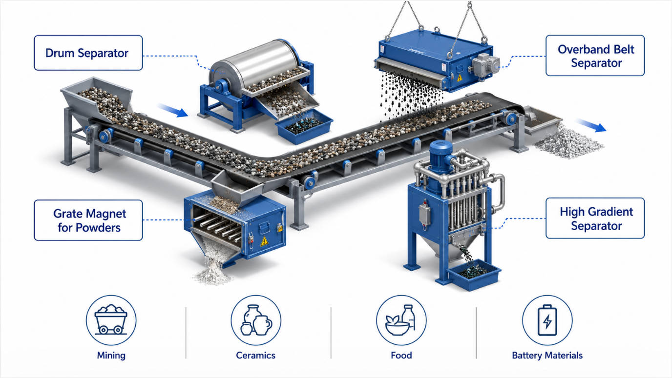 Types Of Magnetic Separators Overview