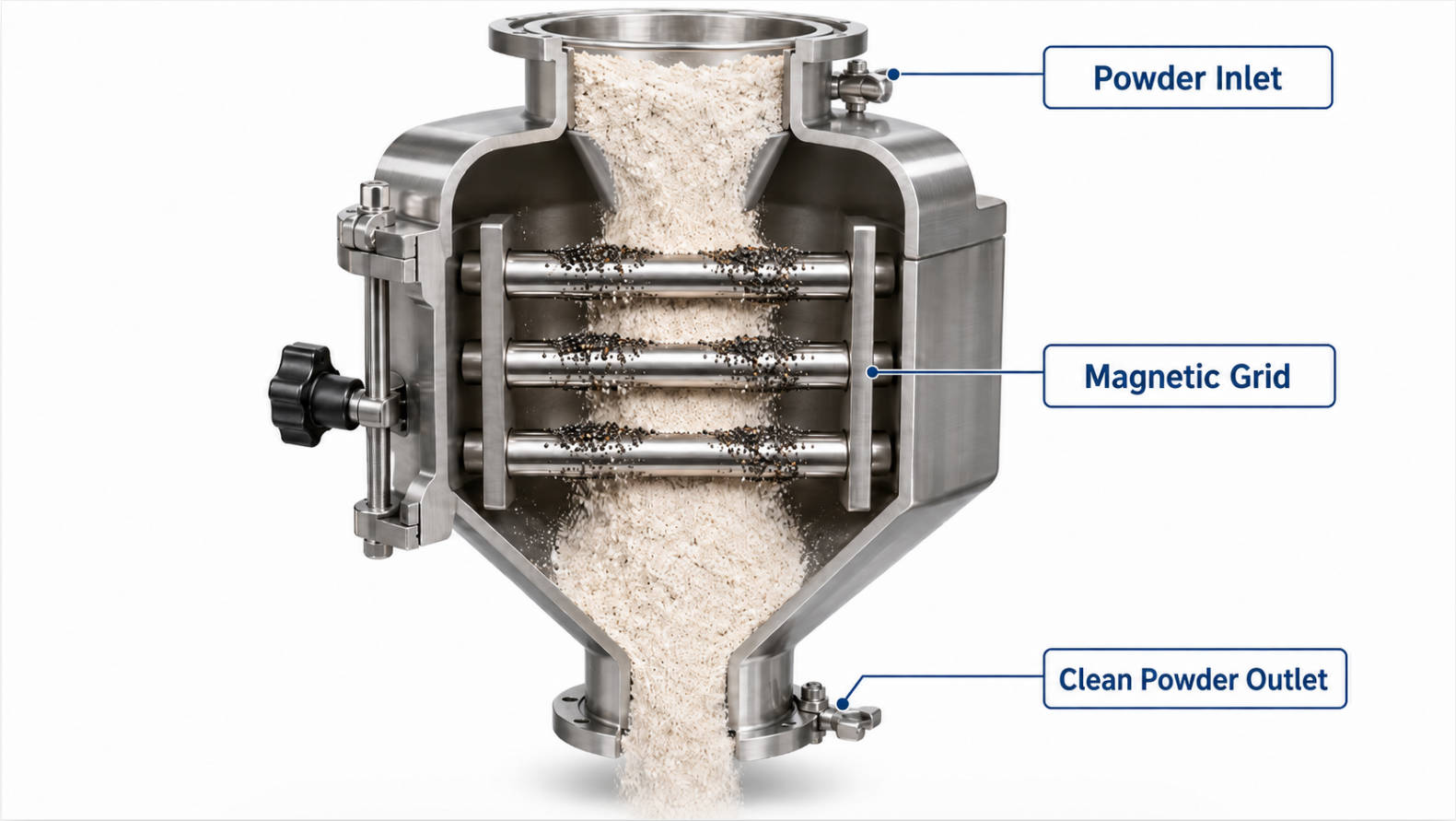 Powder Magnetic Separator Cutaway