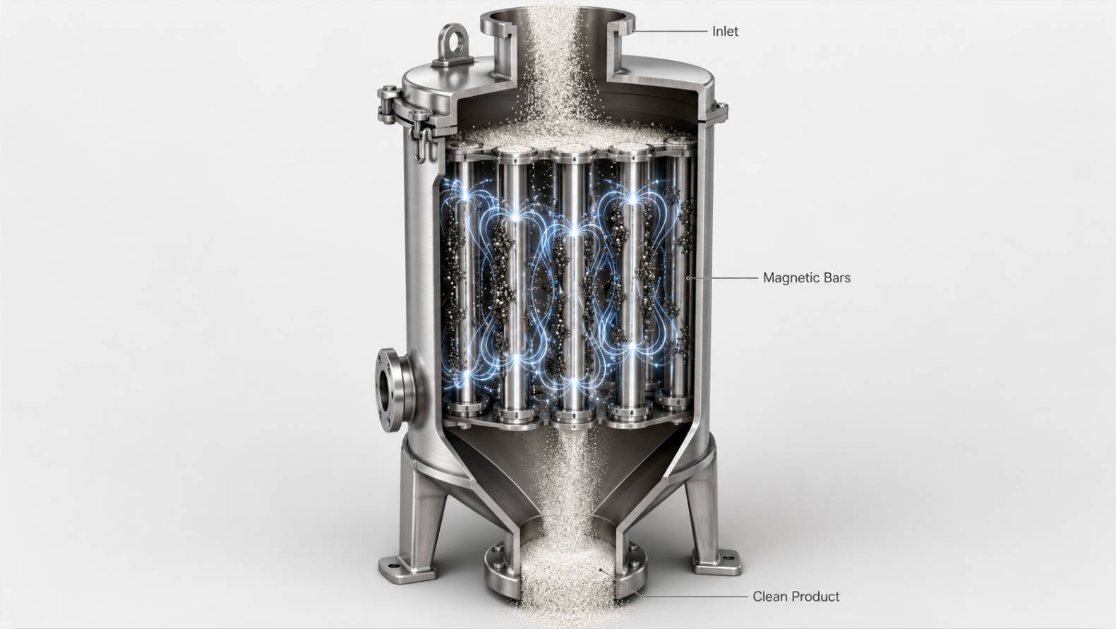 Inside A Powder Magnetic Separator1