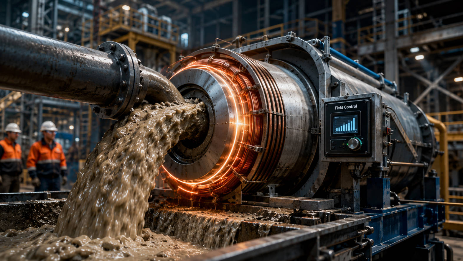Electromagnetic Slurry Separator In Plant