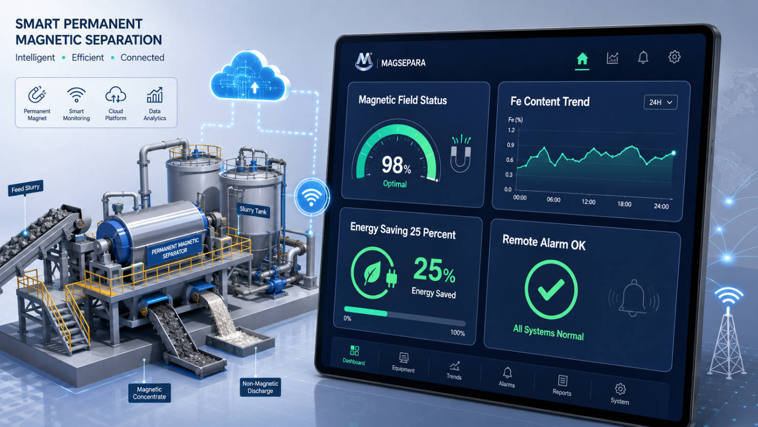 Smart Monitoring Of Permanent Magnetic Separation Line