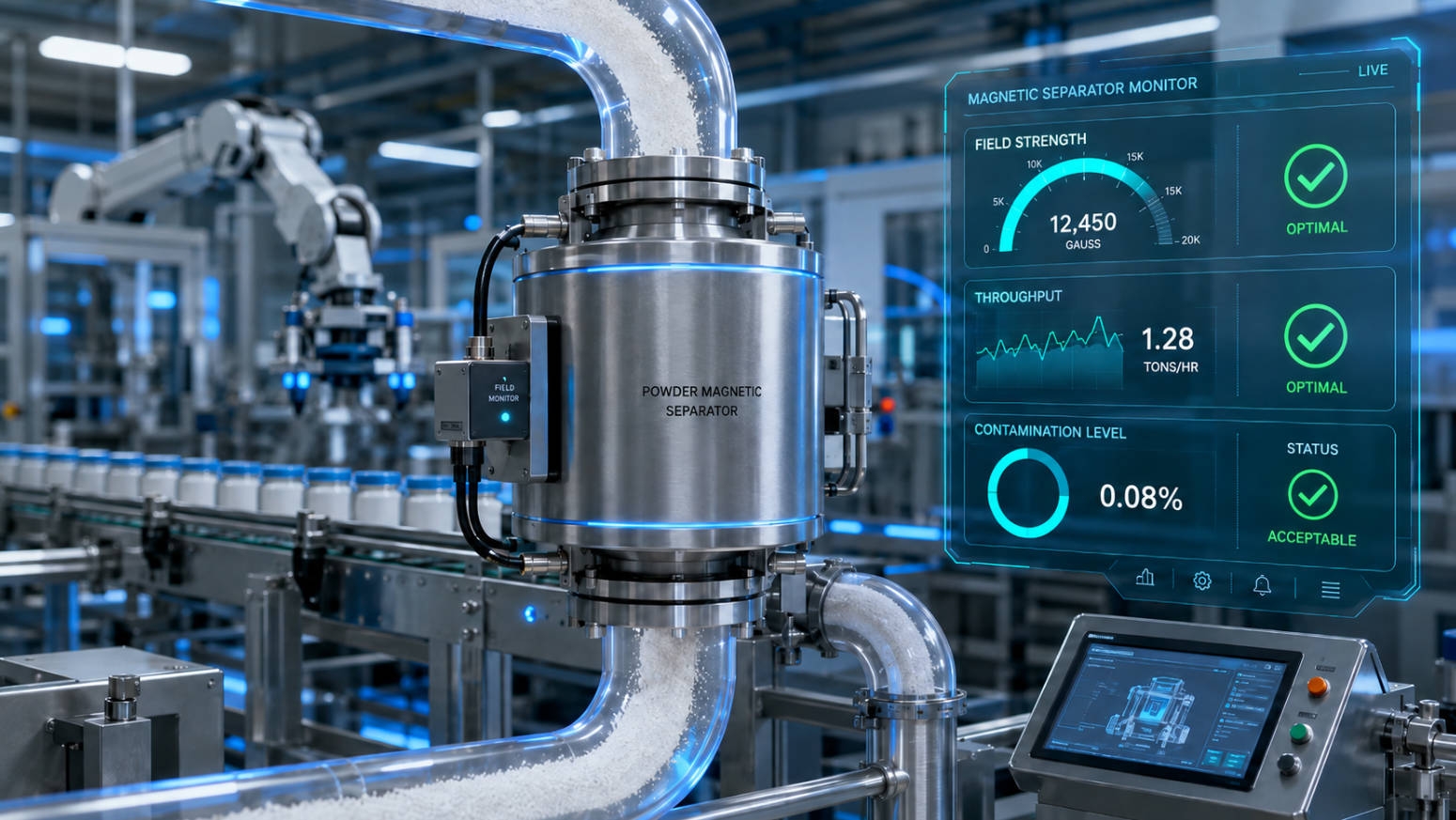 Automated Powder Magnetic Separator Production Line