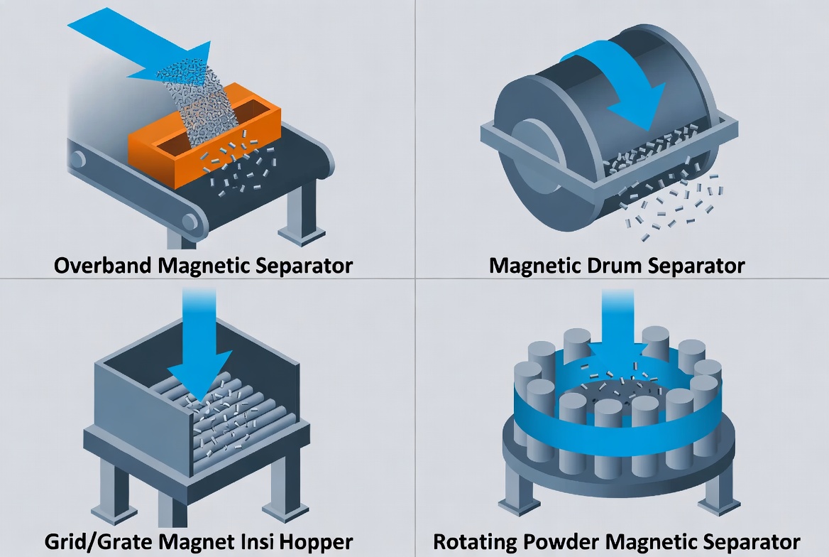 Key Magnetic Separator Designs For Powder Lines