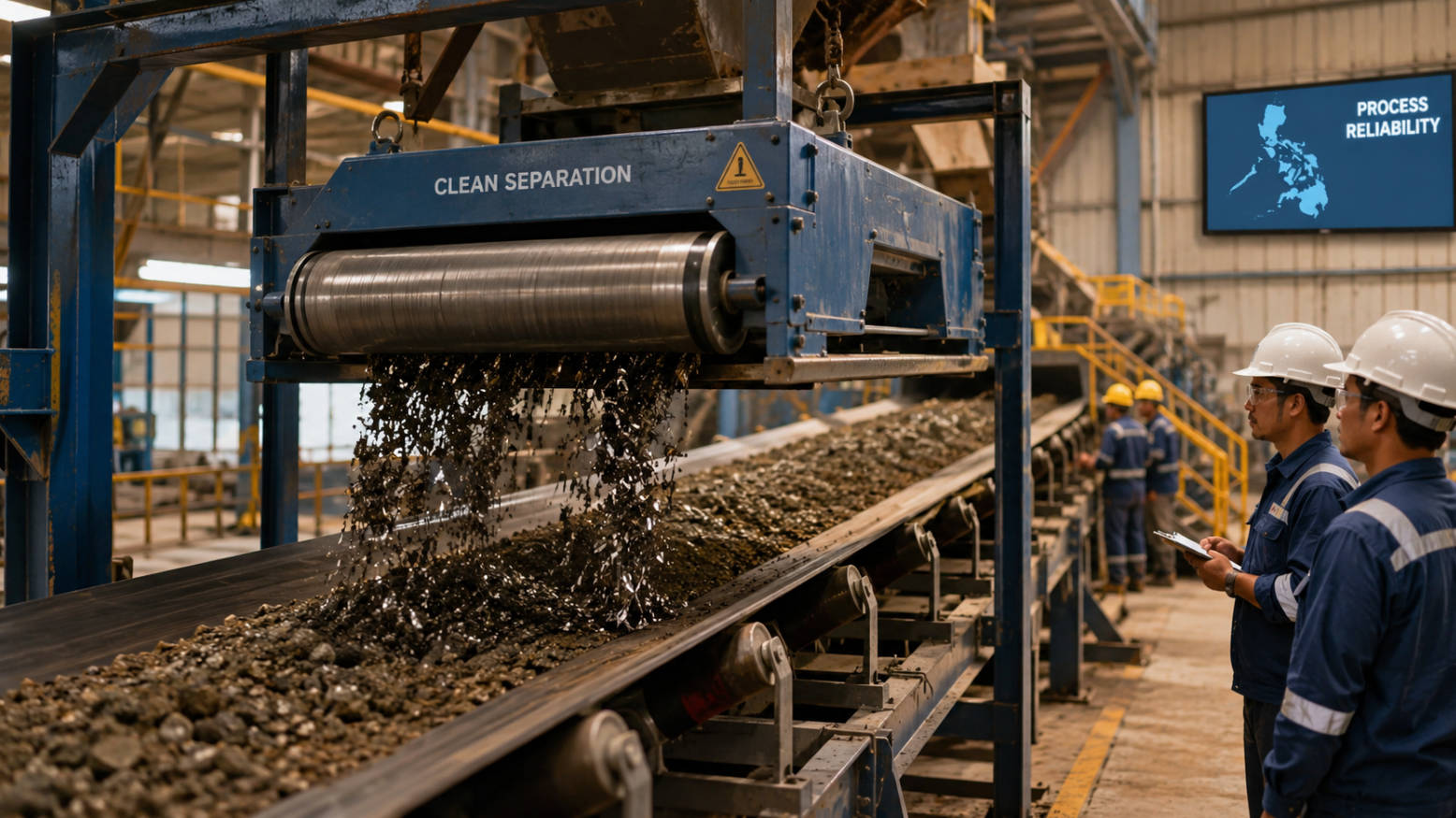 Magnetic Roller Separator In Philippine Plant