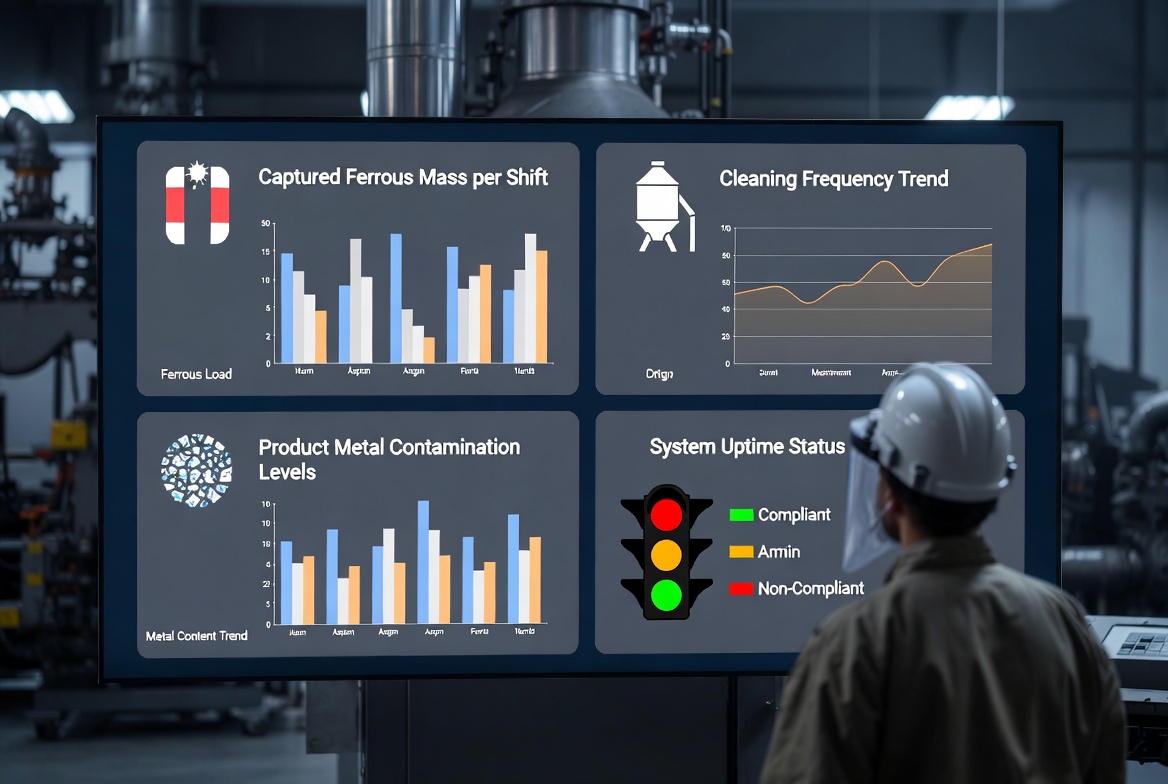 Magnetic Separation Quality Control Dashboard