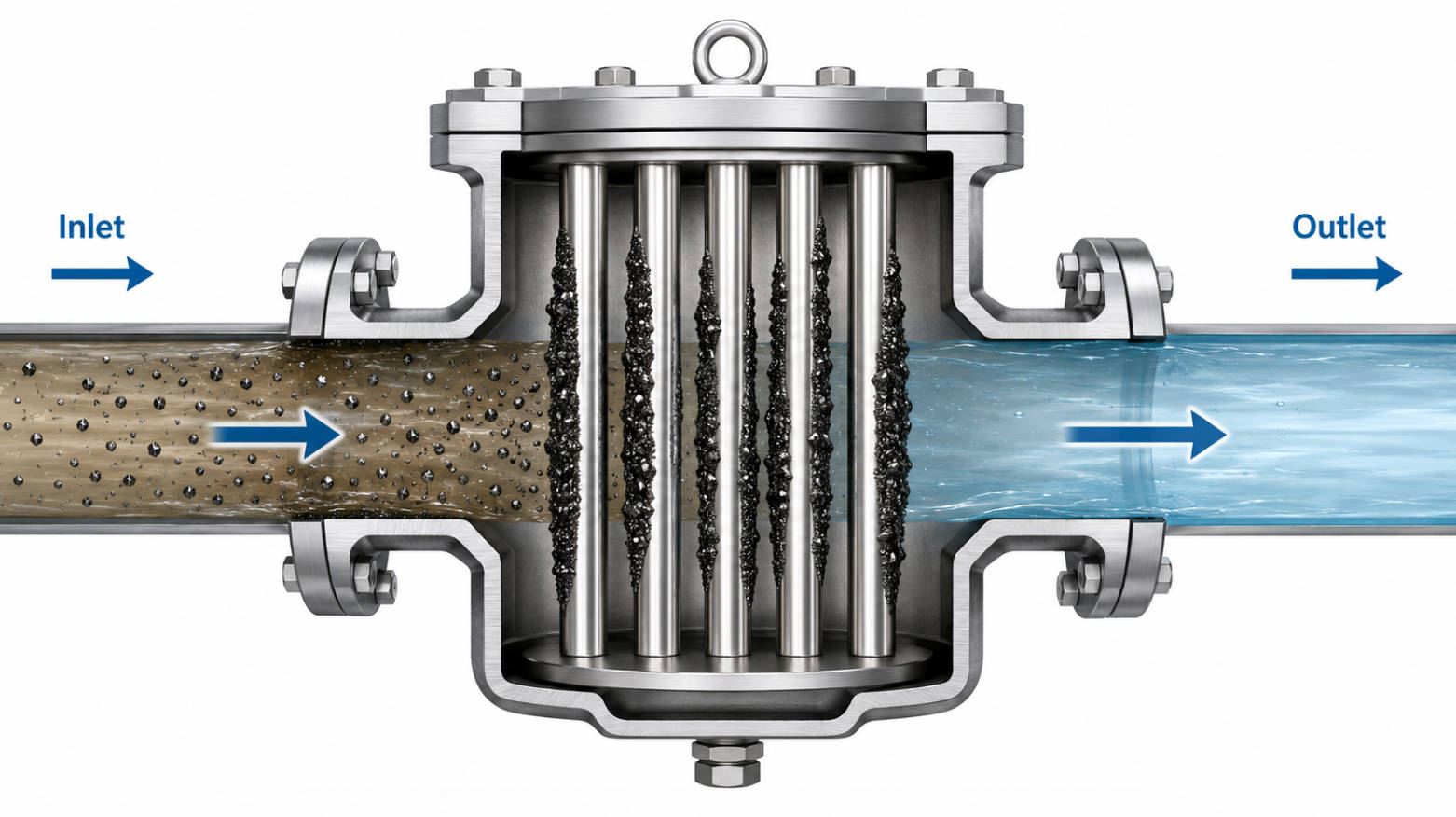 Permanent Magnetic Filter Process Diagram