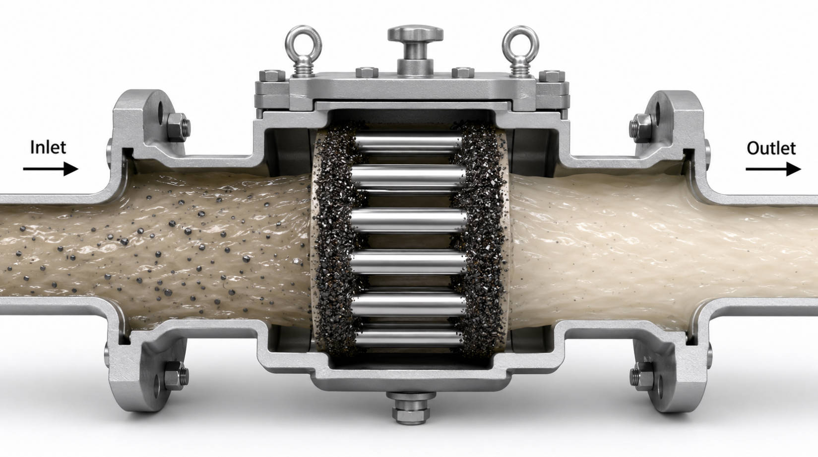Inline Magnetic Filter Flow Diagram