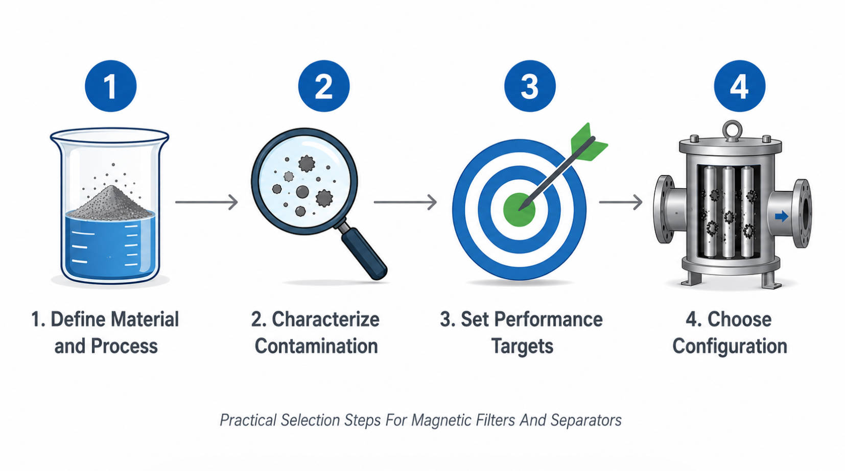 Magnetic Filter Selection Steps