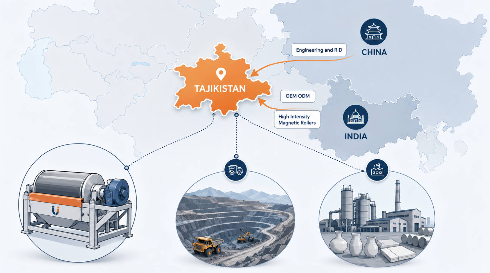 Magnetic Separator Supply Chain To Tajikistan