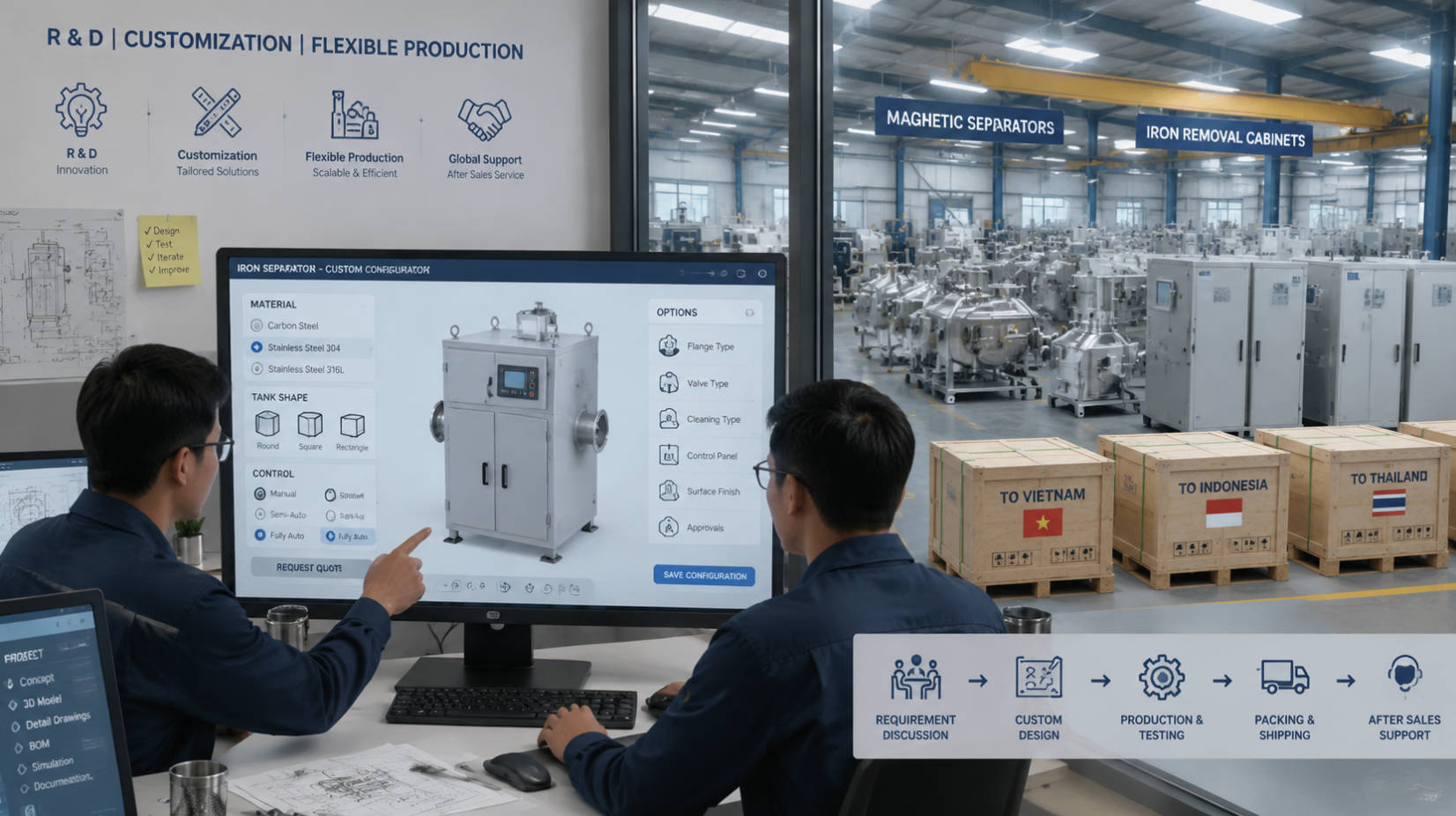 Wandaye Custom Iron Separator Solutions