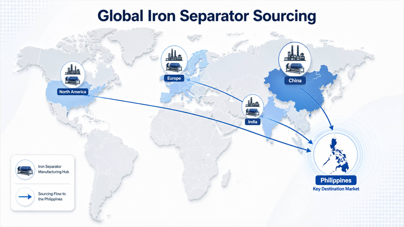 Iron Separator Global Supply Chain Map