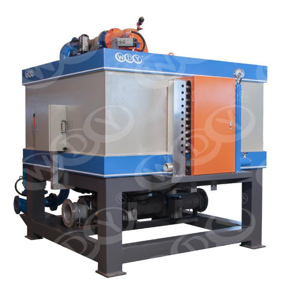 Water-cooled electromagnetic slurry iron remover